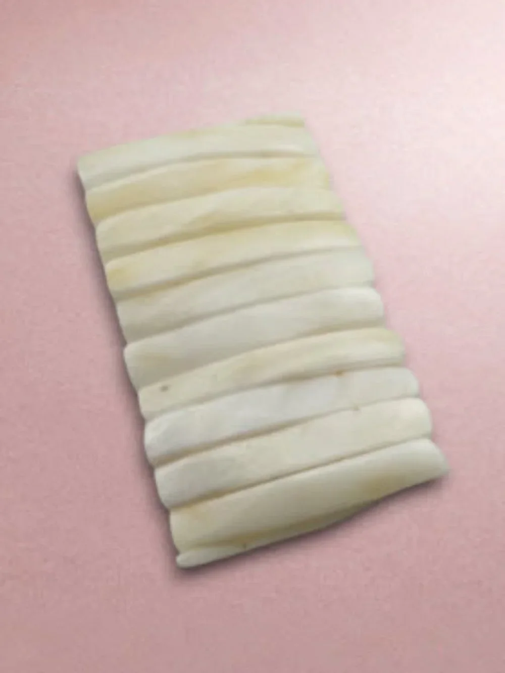 Vintage Mother of Pearl Stretch Bracelet Mid Century Modern Small Wrist